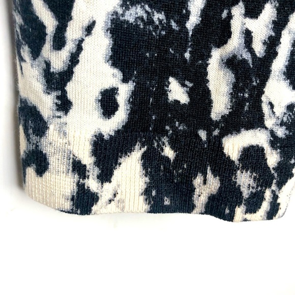 The Kooples sweater SPORT Black white merino wool crewneck pullover size small - Picture 5 of 9